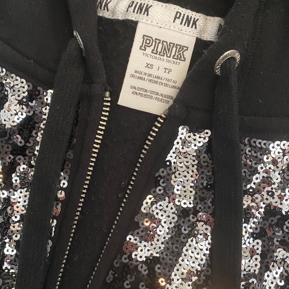 Sequin Zip-up Hoodie from PINK Victoria’s Secret - Picture 3 of 3